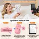 Page Turner Ring for Kindle,Remote Control for iPhone iPad Android Tablets E-Readers,Clicker Page Turner for Kindle Accessories for Camera Video Record&Shutter Selfie (Pink)