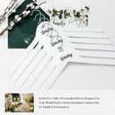 White Wooden Hangers - 20 Pack - Durable & Ideal for Everyday Use & Wedding