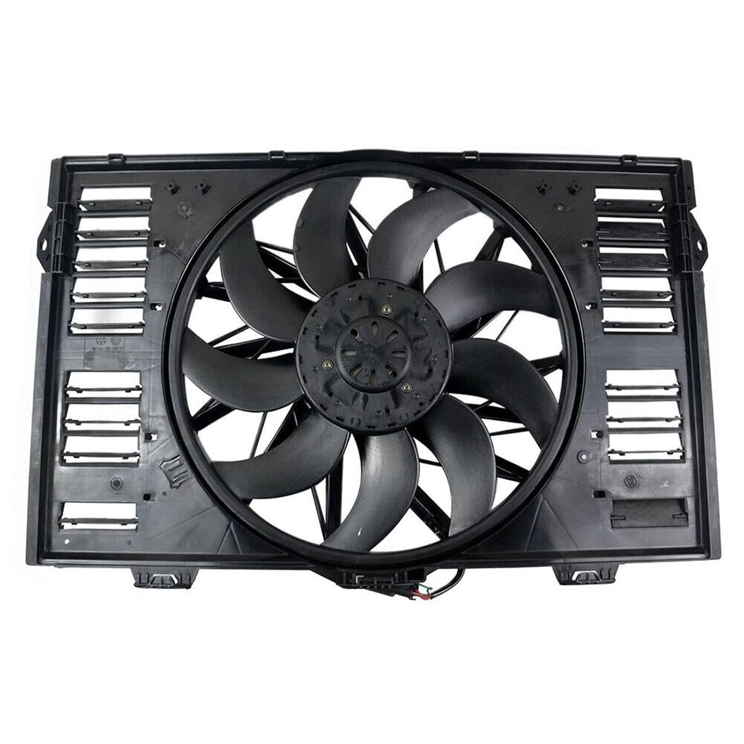 TOPAZ 97010606106 Radiator Cooling Fan Assembly Fits Porsche Panamera 3.6L 4.8L 2010-2016