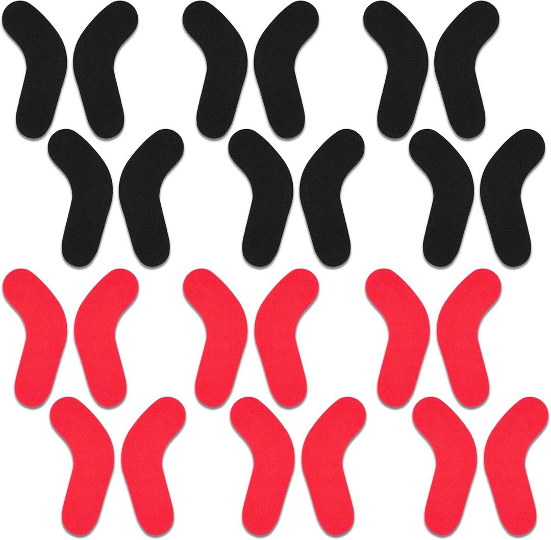 24Pcs Ski & Snowboard Boots Fitting J Bars Self-Adhesive Foam Padding to Reduce Heel Lift & Ankle Blisters While Skiing or Snowboarding, Also Called L-Bar Ski Boots Inserts Pad