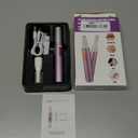 Nose & Eyebrow Trimmer for Women and Men,2025 Rechargeable Ear Razor & Face Shaver,Lady's Painless Portable Facial Hair Removal with Comb, Dermaplane Tool for face,Lips,Body,Leg (Purple) (Pink)