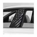 JNXIJ 2 PCS Car B-Pillar Decals, 18.1 × 9.4 Inch Personalized American Flag Auto Center Pillar Sticker, Waterproof USA Flag B Pillar Decor Scratch Cover for Most Vehicles (Style A)