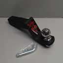 TOPTOW Trailer Hitch Ball Mount Kit with 2 inch Trailer Ball and 5/8 inch Hitch Pin, 4 inch Drop, Fits 2 inch Hitch Receiver, Matte Black