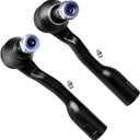 SCITOO 2pcs Suspension Kit 2 Front Outer Tie Rod Ends Steering Tie Rods fit 2001-2002 for Toyota for Sequoia 2000 2001 2002 for Toyota for Tundra