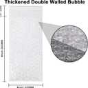 70Pack Self-Seal Bubble Out Bag Pouches 4 x 8 Inch Small Bubble Pouches Bags, Double Walled Bubble Cushioning Bags, Self-Sealing Protective Wrap Cushioning Bags for Shipping, Packing, Moving