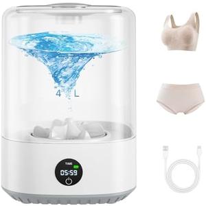 Underwear Washing Machine, 4L Mini portable washing machine, Socks, Baby Clothes, Upgraded Deep Cleaning in Apartments, Dorms, Travel, Quiet USB-Powered Operation