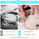 Pottery Machine Turntable Clamp,Ceramics Art Sculpting Clamp Repair Tools,Portable Pottery Centering ToolAdjustable Ceramic Art Repair Tool for Ceramic Beginners Professionals,White