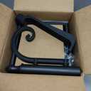 Solar Lamp Post Light with Planter, Outdoor Solar Lights with Crackle Glass, Matte Black Outdoor Flower Pots, 2 in 1 Solar Post Lights Waterproof for Porch Garden Patio