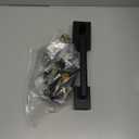 Kwikset San Clemente Front Door Lock Handle and Deadbolt Set, Entry Handleset Exterior with Interior Reversible Lever, Matte Black, Pick Resistant SmartKey Rekey Deadbolt Security