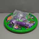 Flooyes Dinosaur Sit and Spin Toys for Toddlers Boys 1 2 3 Years Old, Birthday Gift for Boys Age 2-4 with LED Lights and Music, 360 Spin (Multicolour)