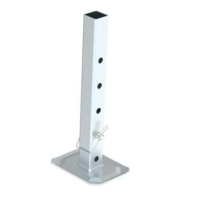 TOWKING 8000 lbs Square Drop Leg with Pin, Silver