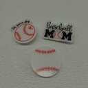 Glitter Baseball Cutouts- 100Pcs Sport Ball Cut Outs Bulletin Board Baseball Shape DIY Paper Cuts Party Decorations for Sports Theme Party Baby Shower Birthday Classroom Game Day Wall Decor Supplies