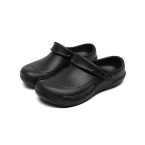 ZEENXIUYA Unisex Non Slip Work Chef Shoes Waterproof Closed Toe Kitchen Clogs Restaurante Food Service Garden Nurse Black, 10Wide Women, 8Wide Men