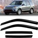 Window Rain Guards Compatible with 2007-2011 Honda CRV 2008 2009 2010 CR-V 4PCs Side Wind Deflectors