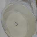 420x420x160mm Round Matt White Above Counter Ceramic Basin