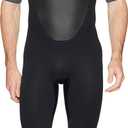 O'Neill Men's Reactor-2 2mm Back Zip Short Sleeve Spring Wetsuit, Black/Graphite, M