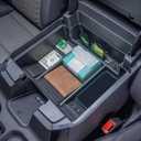 TOPINSTALL 22-26 Full Size Tray 2-Lay Space Compatible with 2022-2026 Refreshed Silverado/Sierra 1500 and 2024-2026 Chevy Silverado/GMC Sierra 2500HD 3500HD Use with OEM Organizer (Bucket Seats ONLY)