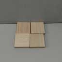 Bright Creations Unfinished MDF Wood Blocks for Crafts, 1 in Thick Wooden Square Blocks (4x4 in, 4 Pack)