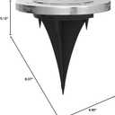 SOLPEX Solar Ground Lights, 12 Pack Solar Lights Outdoor Waterproof, 8 LED Solar Powered Landscape Lighting for Garden Yard Patio Driveway Pathway Walkway (Warm White)