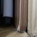 Folding Desk - 31.5" Wood Top Foldable Desk for Small Spaces | No Assembly Required Compact Table for Home Office, Writing, and Study (Brown)