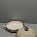 VORRINGARD Cast Iron Enameled Dutch Oven Pot with Lid for Bread Baking, Bread Oven, 6 Quart, Latte