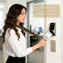 Stretchy Scrunchie Lanyard for Id Badges, Cute Teacher Lanyard Keychain Wristlet with 4 Id Holders for Women,Nurses (Leopard)