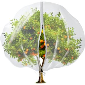 13.1 x 9.8 ft Large Tree Nets for Fruit Trees with Zipper Drawstring, Transparent Bird Netting for Fruit Trees, Garden Insect Barrier Mesh Cover for Plants, Protects Against Bugs Birds Deer Squirrels