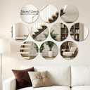 36 Pcs 12 Round Mirrors for Centerpieces for Tables, Round Mirrors Trays Plates for Centerpieces, Wedding Decorations, Baby Shower Party, Christmas Decorations, 2mm