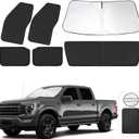 TINGLU Window Shades for Ford F150 4Door 2021-2024 2025 Accessories Car Side Full Windows Rear Triangular Windshield Sun Shade Sun UV Rays & Privacy Protection for Camping, Napping, and Relaxing 6PCS