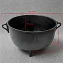 COOKAMP 5-Gallon Heavy Duty Cast Iron Jambalaya Pot, with Aluminum Lid [JA05T], 20 Quarts