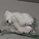 Apricot Lamb Toys Plush White Polar Bear Stuffed Animal Soft Cuddly Perfect for Child White Polar Bear 8 Inches