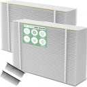 （2 Pack）501 Replacement Furnace Filter Compatible with AprilAire 5000 Whole-House Air Purifier - 16x25x6 MERV 15, Clean Air & Dust，incloud 2 Pleat Spacers