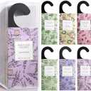ROSE COTTAGE Large 12 Packs Hanging Closet Deodorizer Air Freshener Scented Sachets Long Lasting Smell Goods 6 Scents Option - Lavender, Linen, Cotton, Mint, Jasmine, Rose