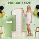5FT Marquee Numbers 26, Large Light Up Number 26, Happy 26th Birthday Decorations Supplies for Women Men, Big Number 26 Sign for Him Her Birthday, Anniversary Party