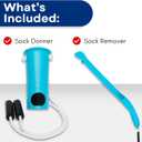 RMS Sock Aid Kit - Easy On Easy Off Device for Putting On Socks and Removing Socks or Stockings for Men and Women with Limited Mobility (Blue)