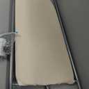 Household Essentials 144222 Over The Door Small Ironing Board with Iron Holder, Natural Cotton Cover Silver