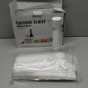 3-in-1 Vacuum Sealer for Food Compatible with Vacuum Bag, Mason Jar, Wine Bottle, Handheld Saver Compact Vacuum Sealer Machine with 14 Reusable Bags, 14 Mason Jar Lids, Wine Stopper