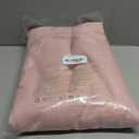 StangH Pink Linen Curtains for Nursery, Elegant Light Filtering Drapes with Privacy Added Farmhouse Semi Sheer Window Coverings for Girl's Bedroom Play Room, W55 x L90, 2 Panels