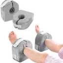Foot Elevation Pillow Heel Protector for Pressure Sores Ulcer Foot Wedge Support Elevator Ankle Pillow Anti Bed Sore Pad Relieve Cushion Leg Rest for Elderly Bedridden Patients (Grey 2 * Pcs)