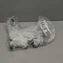 OQQ Women's Bodysuits Sexy Ribbed One Piece Square Neck Short Sleeve Bodysuits (Large, White)