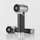 Turbo Dryer Blower for Car, Max 220MPH & 3.1LB Thrust, with Silicone Shock Absorption and COB Lights, 64mm Oversize Air Blower, Portable Leaf Blower for Patio, Lawn and Car Cleaning (SHADOW BLACK)