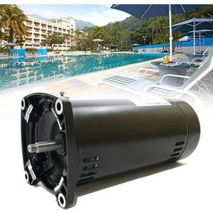 LAWETA Upgraded USQ1102 Swimming Pool Pump Motor, 1 HP, 3450 RPM, 1.25 Service Factor, 48Y Frame, ODP Enclosure