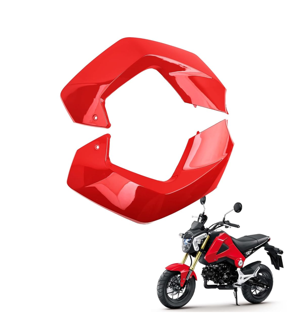 Mokuo Motorcycle Red Front Side Cover Fit For Honda Grom Msx125 SF 2013-2016 Fairings Kit Parts