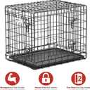 MidWest Homes for Pets Ultima Pro Heavy-Duty 24-Inch Dog Crate, Ultra-Strong Steel Double Door Pet Cage for Small Breeds, Accessories Included