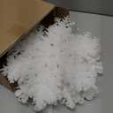 12 Pcs Snowflakes Hanging Decorations Blue Purple White Paper Fans Hollow Snowflakes Ceiling Hangings Decor Ice Birthday Fans Decor for Wedding Birthday Holiday Party Decoration(White)