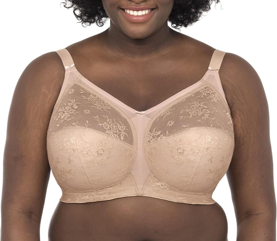 GODDESS Women's Verity Wireless Soft Cup Bra (40L, Fawn)