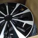 Hubcap Wheel Covers Replacement R16 Size Hub Caps Universal-Fit Steel Wheel Rim Cap ABS Tire Cover for Most Cars Trucks SUV Sedans -Set of 416-inchSilver-Black