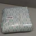 Amazon Basics Lightweight Super Soft Easy Care Comfortable Microfiber 4-Piece Bed Sheet Set with 14-Inch Deep Pockets, Queen, Aqua Fern, Printed