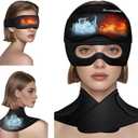 3-in-1 Migraine Relief Cap with Neck Ice Pack Wrap & Detachable Ice Eye Masks, Soothing Headache Relief Cap Ice Cold Pack Mask, Cold Heat Compress Reusable Headache Relief Products for Stress Hangover