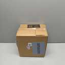 BESTVIP 100PCS Clear Plastic Plates, 10.25 Inch Disposable Dinner Plate Party with Gold Rim, Heavy Duty Disposable Plastic Plates for Party, Wedding and Birthday, Christmas, Thanksgiving